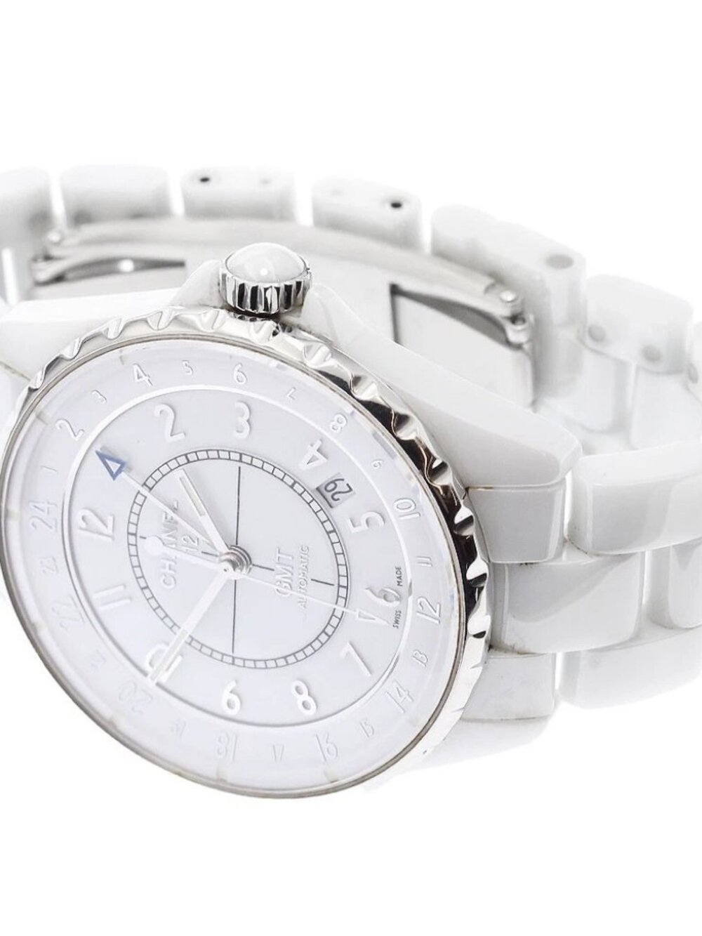 CHANEL J12 38mm H3103 GMT white Dial Automatic Men's Watch - Picture 2 of 6